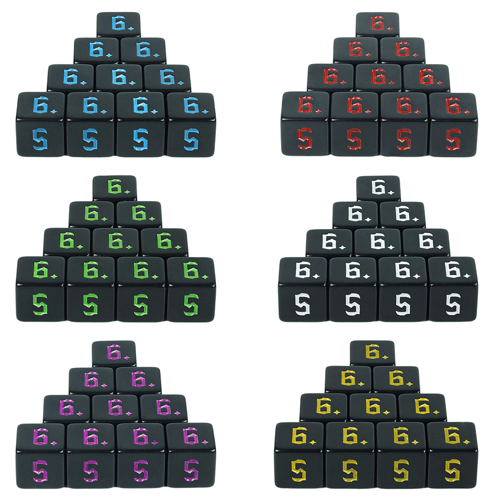 Board Game Pandemic - Polyhedral D6 Dice Set 10PCS TRPG