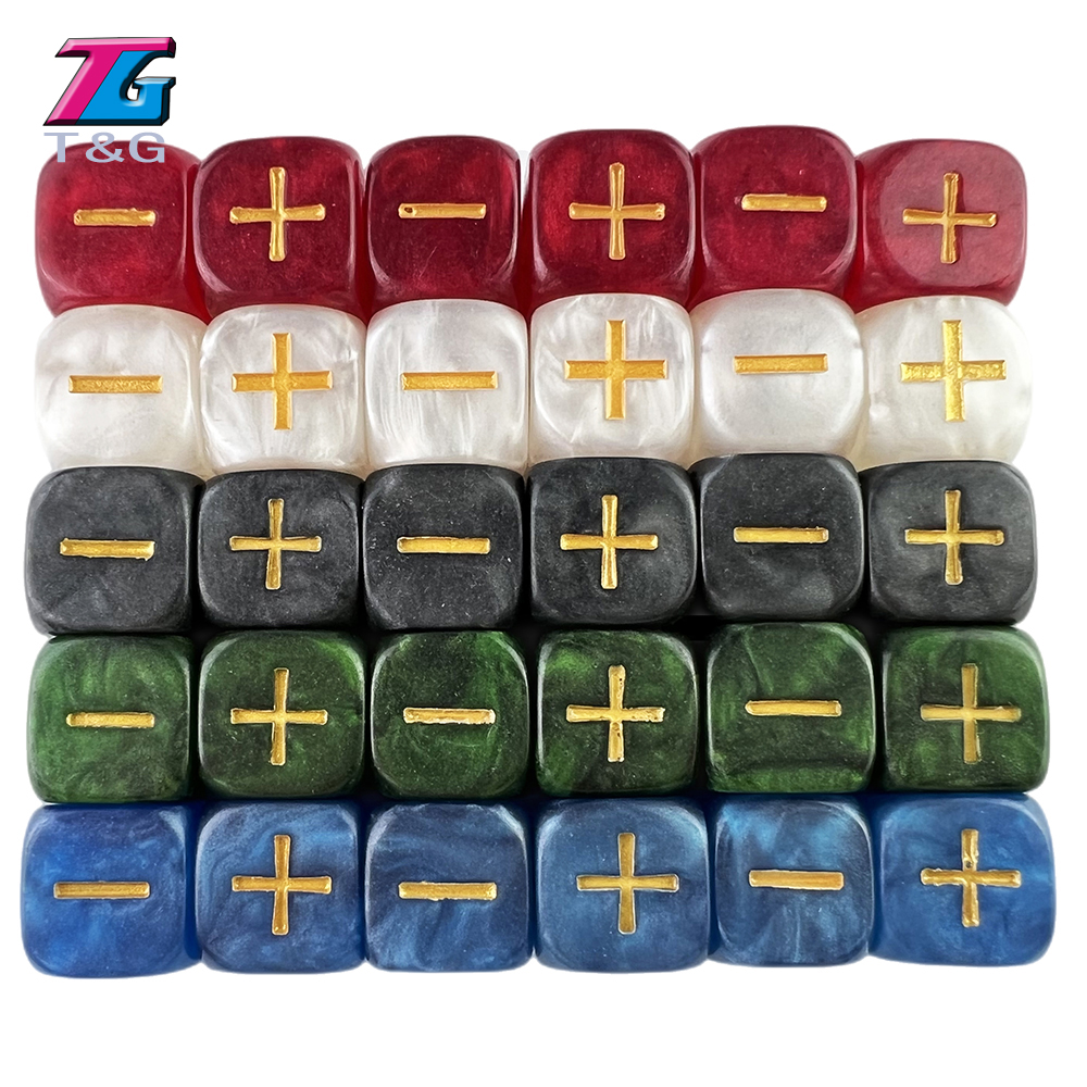 Board Game Dixit - Dice-6-Sided 10pcs Marbled Effect 