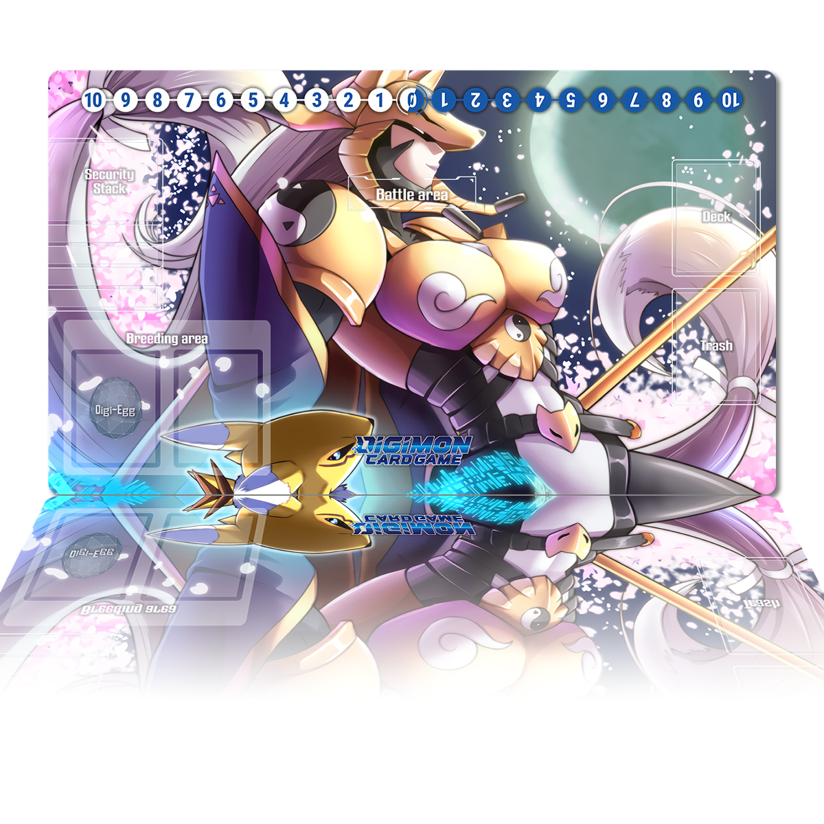Board Game Zone - Digimon Sakuyamon Playmat TCG CCG Card