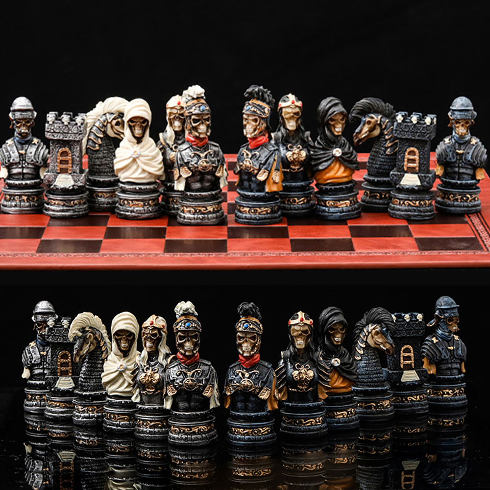 Horror Theme Chess Resin Mater - Yearbook Board Game Theme avaliação e preço