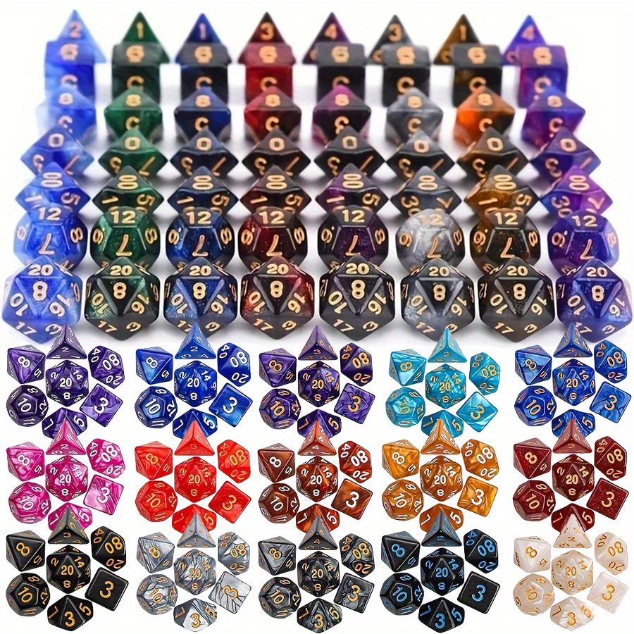 42pcs DND Dice Set with Black  - Board Game Pandemic avaliação e preço