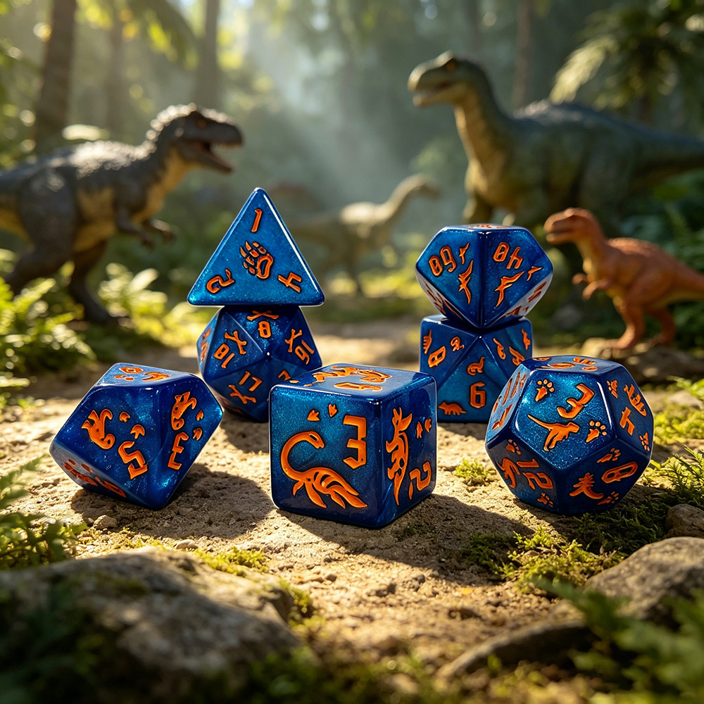7Pcs Jurassic Ocean Blue Dinos - Board Game Pandemic avaliação e preço