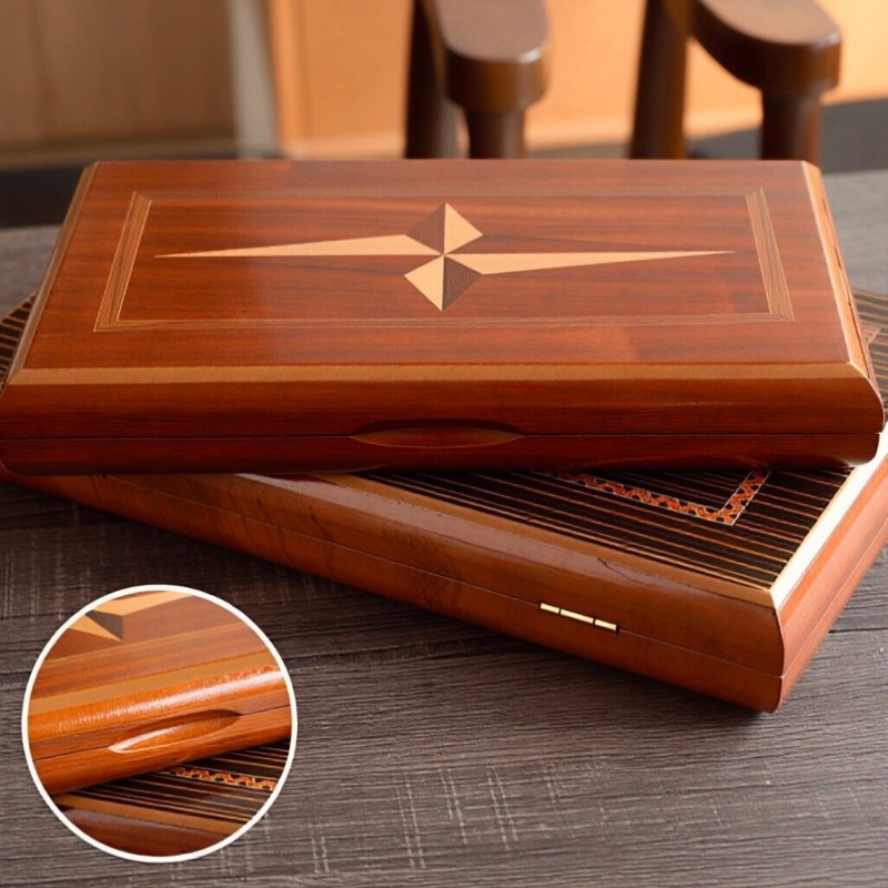 Solid Wood Backgammon 11-19 In - Board Game Yearbook avaliação e preço