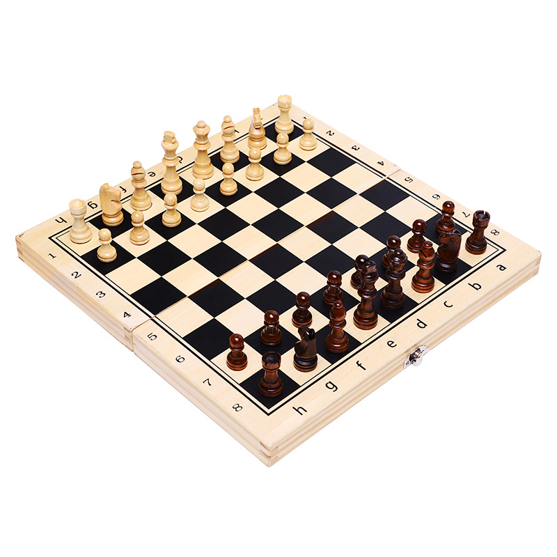 Chess Board Three In 1 Wooden  - Board Game Yearbook avaliação e preço