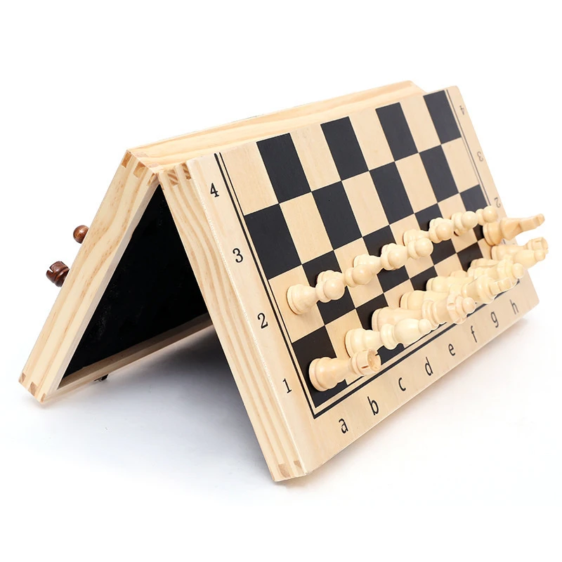 Chess Board Three In 1 Wooden  - Board Game Yearbook avaliação e preço