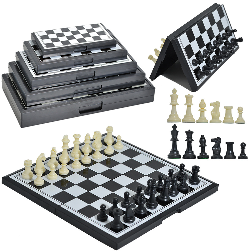Folding Magnetic Chess Portabl - Board Game Yearbook avaliação e preço