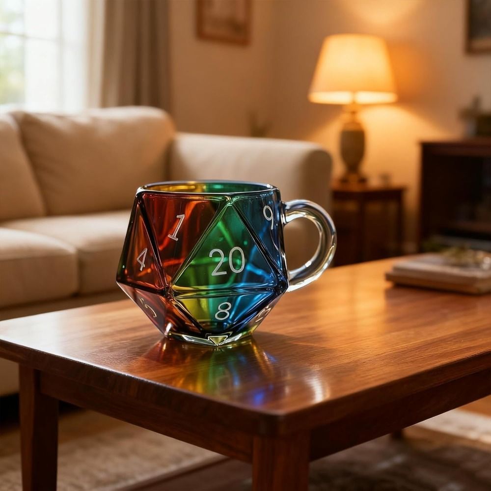 Transparent Glass Rainbow D20  - Board Game Pandemic avaliação e preço