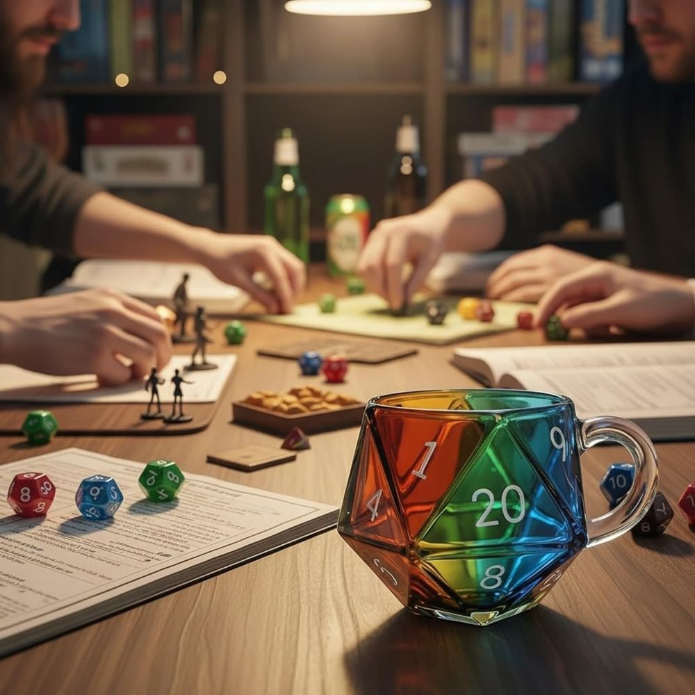 Transparent Glass Rainbow D20  - Board Game Pandemic avaliação e preço