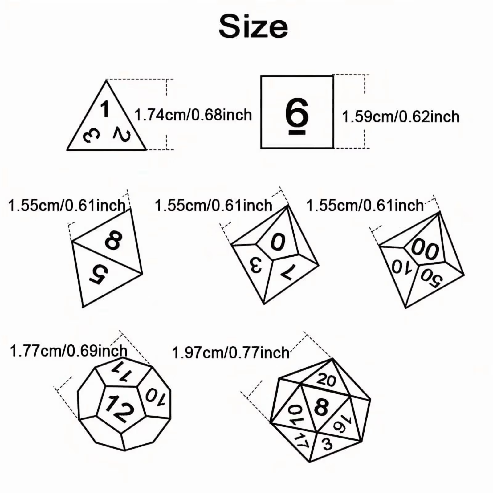 DND Dice Set -7pc Halloween Po - Board Game Pandemic avaliação e preço