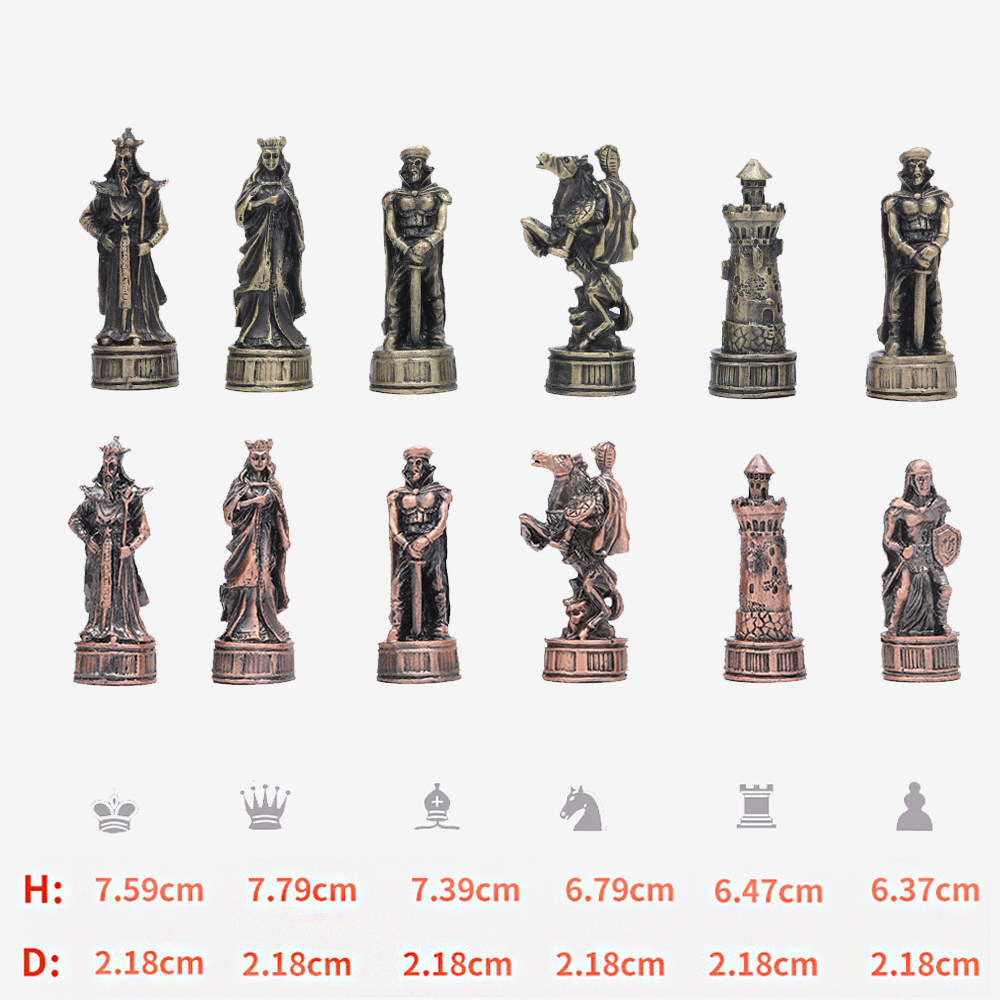 Metal Theme Chess 32pcs Intell - Yearbook Board Game Theme avaliação e preço