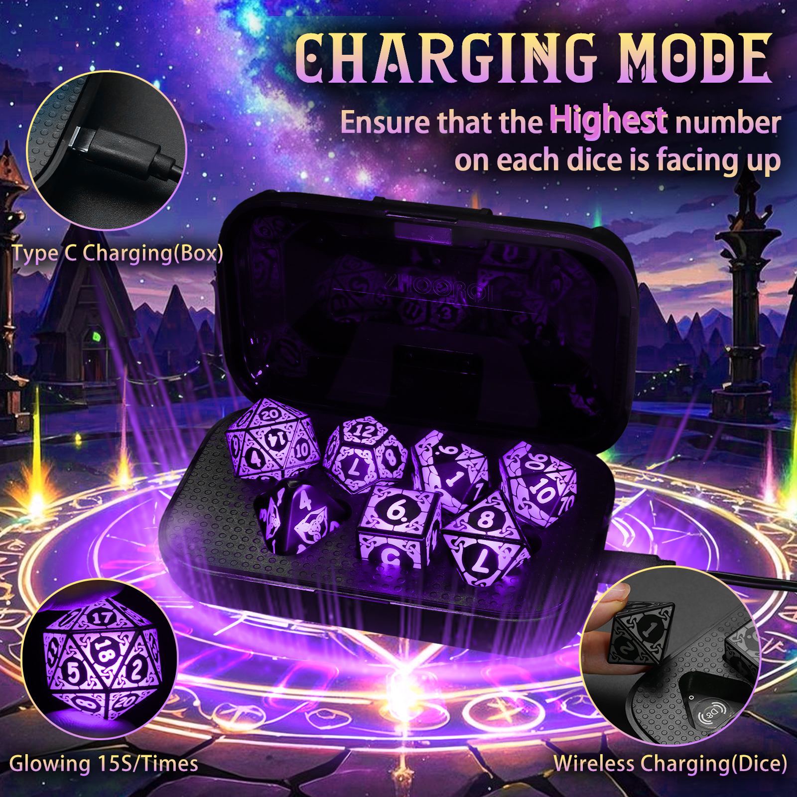 Light up Dice DND ，LED Dice Se - Board Game Pandemic avaliação e preço