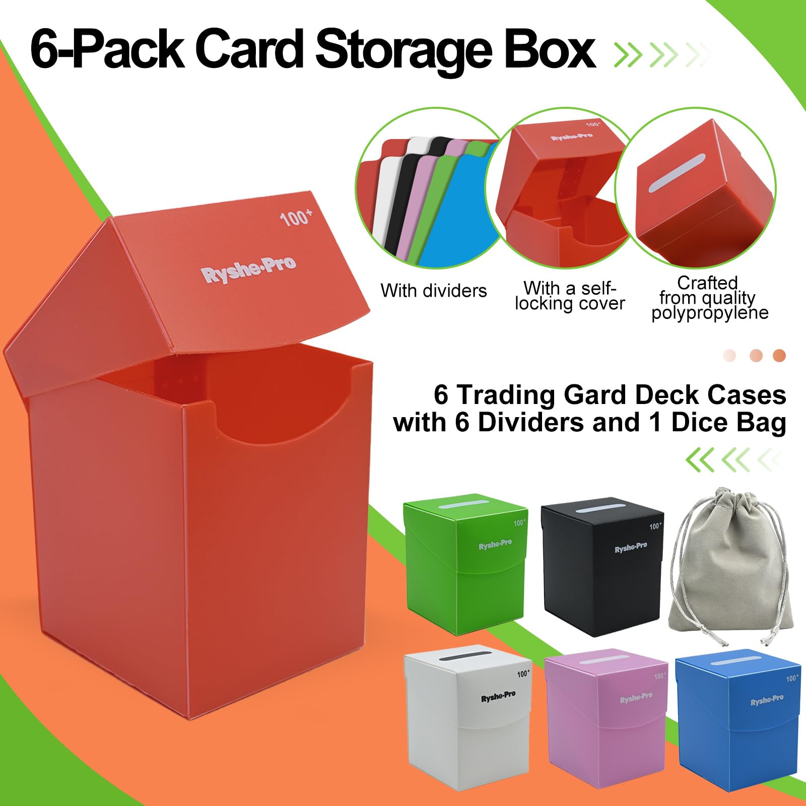 TCG Deck Box for 100+ Cards Co - Board Game Yugioh avaliação e preço