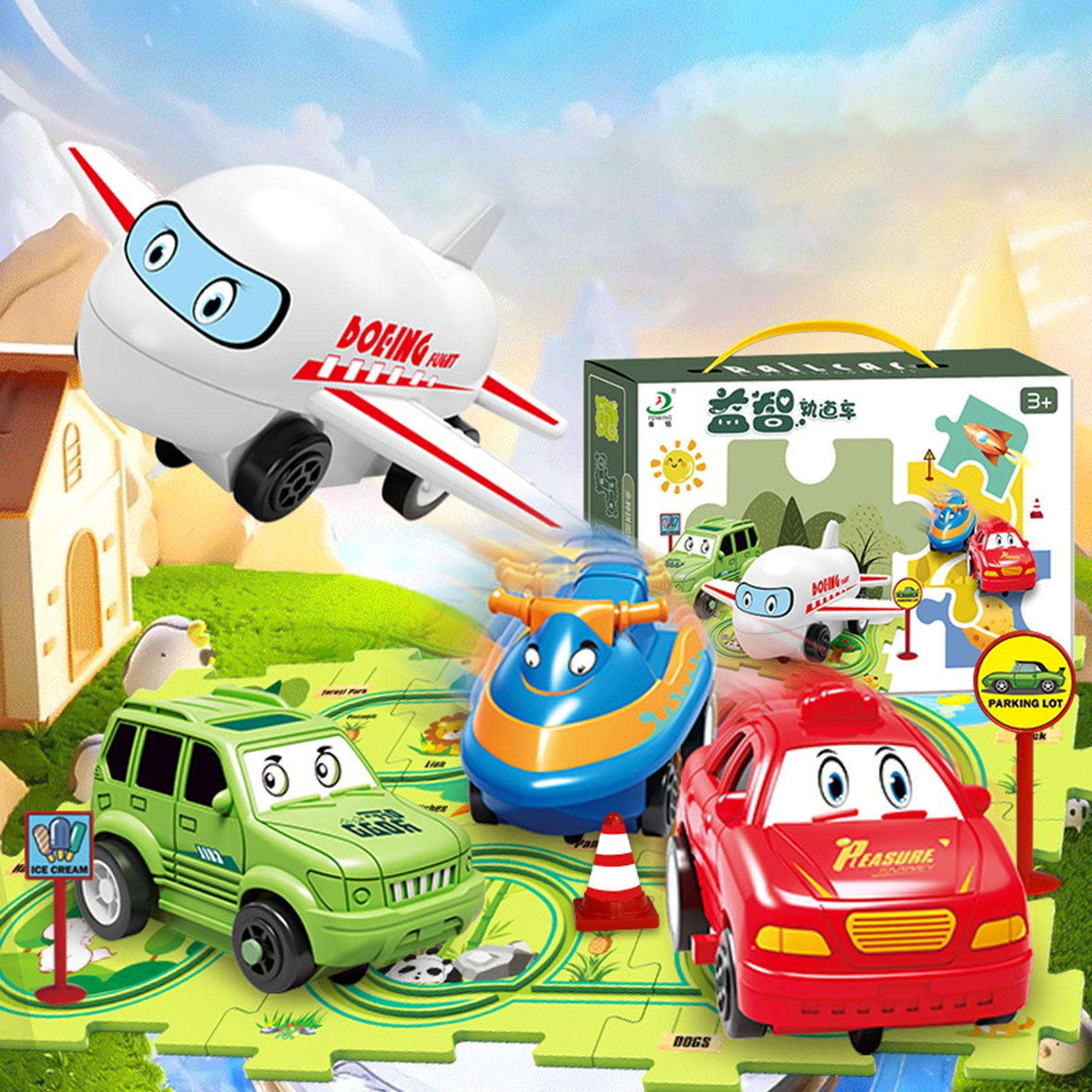 Children's Puzzle Electric Rai - Board Game Race Track avaliação e preço