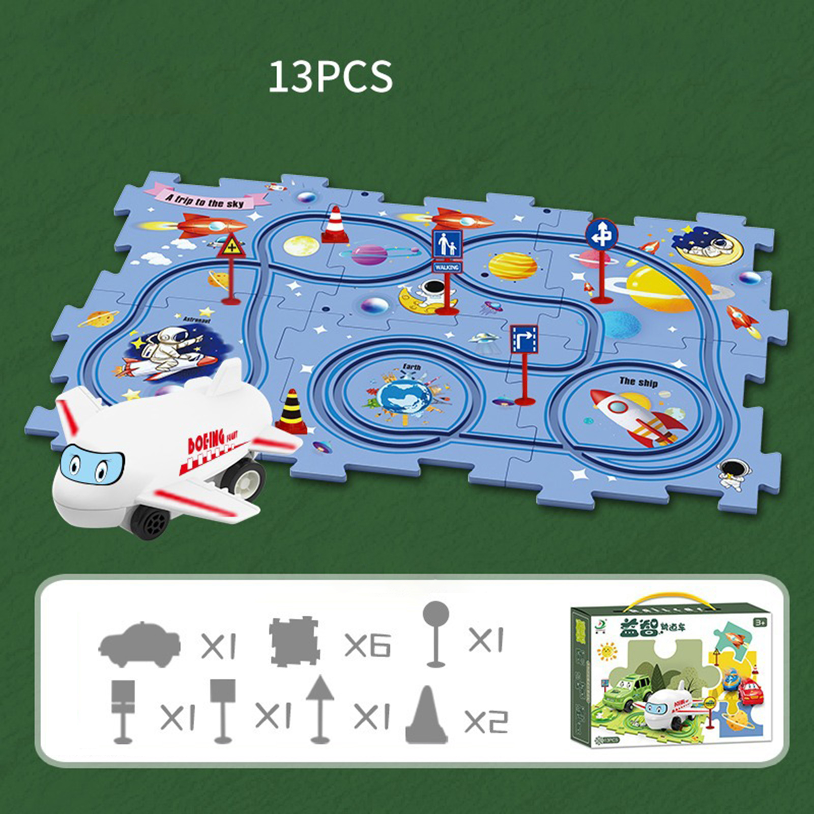 Children's Puzzle Electric Rai - Board Game Race Track avaliação e preço