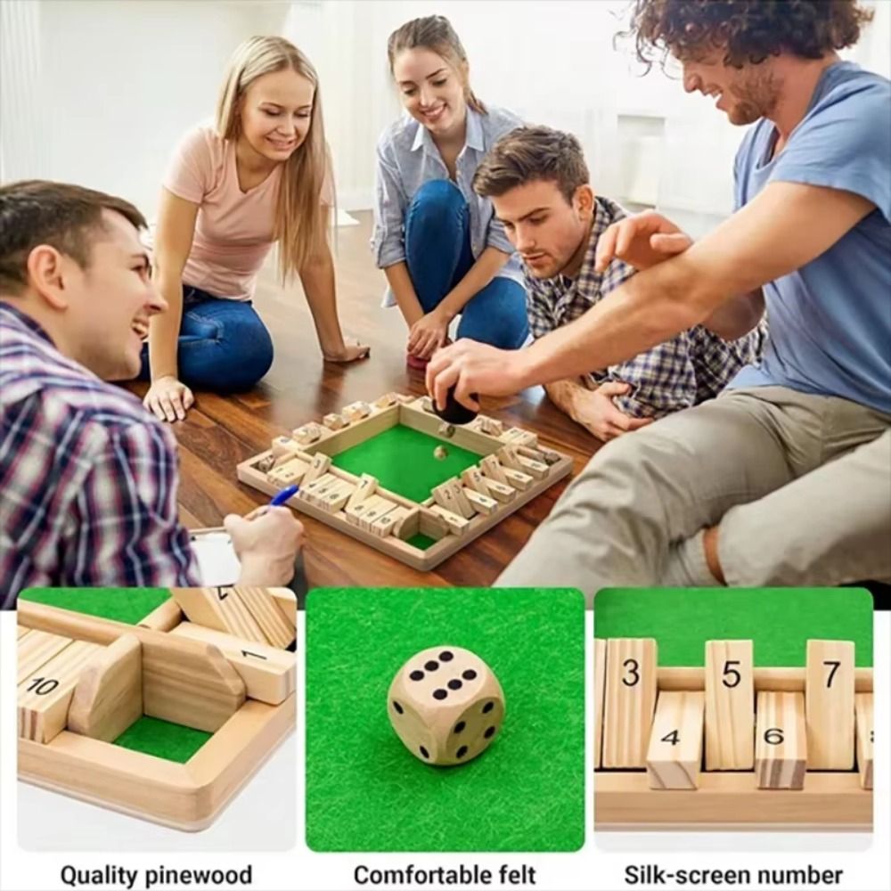 Shut The Box Table Board Game  - Board Game Box avaliação e preço