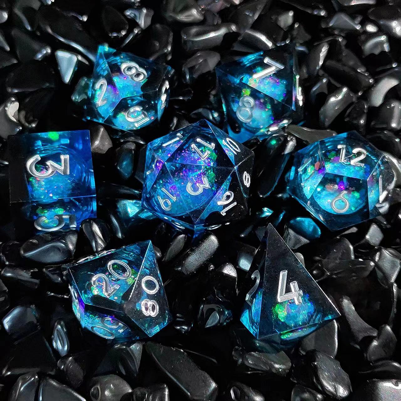 7pcs resin quicksand mixed col - Board Game List avaliação e preço