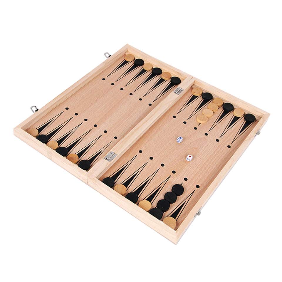 3 in 1 Wooden Chess Backgammon - Board Game Yearbook avaliação e preço
