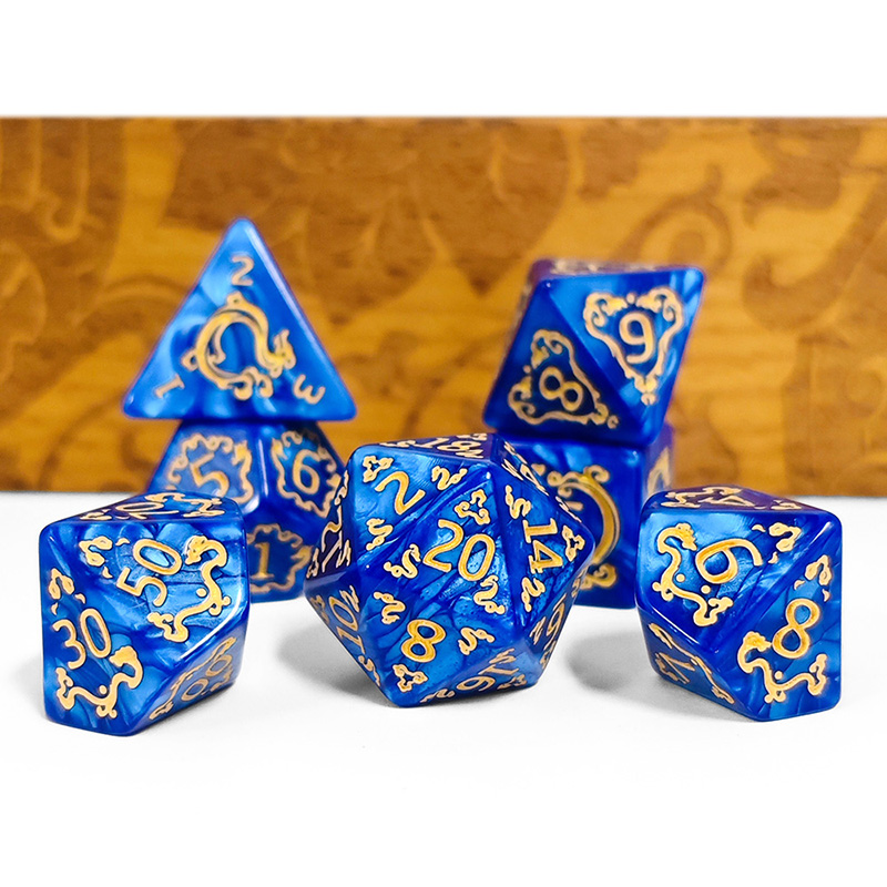 7pcs DND Dice 7Pcs/set Dragon  - Board Game Pandemic avaliação e preço