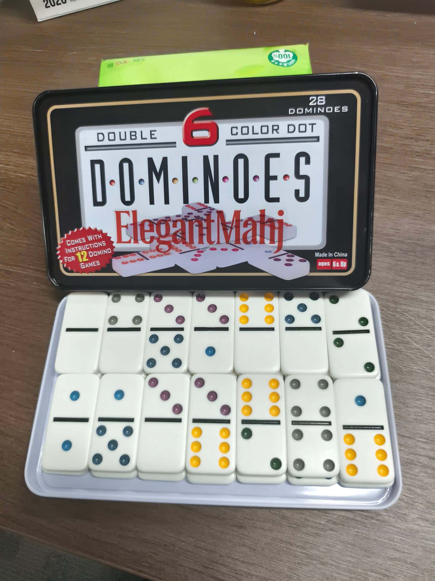 ElegantMahj Double Six Dominoe - Board Game Box avaliação e preço
