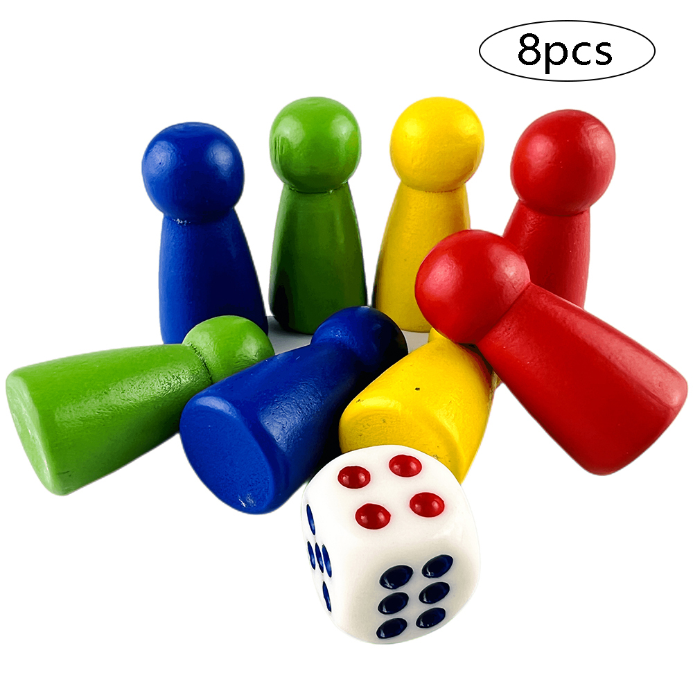 8pcs Pawn/ Chess with 1 Dice W - Board Game Dixit avaliação e preço