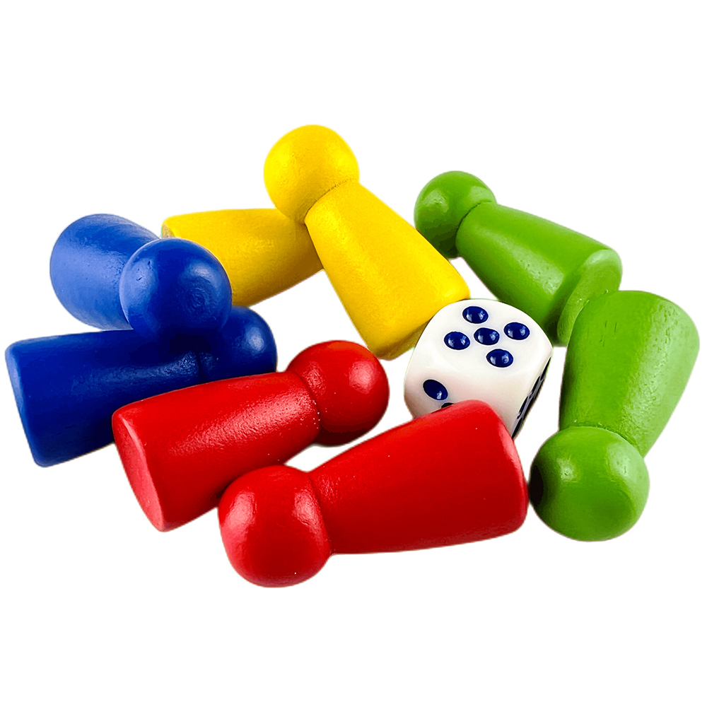 8pcs Pawn/ Chess with 1 Dice W - Board Game Dixit avaliação e preço